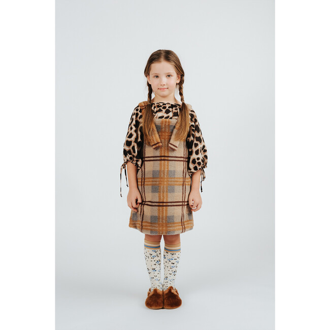 Pinafore, Olive Brown - Dresses - 2