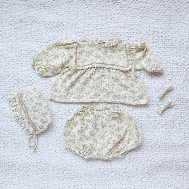 Gabriella Pigtail Set, Natural Flowers - Hair Accessories - 2