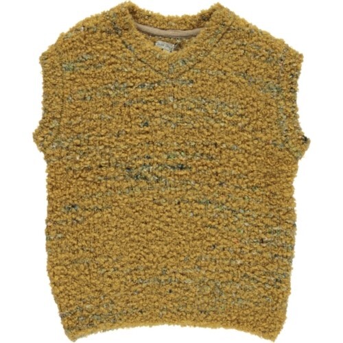 Hazel Vest, Mustard - Vests - 1