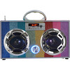 Bluetooth Mini Boombox, Rainbow Bling - Musical - 2