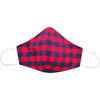 Cotton Face Mask, Red Navy Check - Other Accessories - 1 - thumbnail