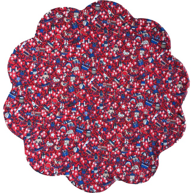 Liberty of London Scalloped Placemats, Red Magical Forest - Party - 1
