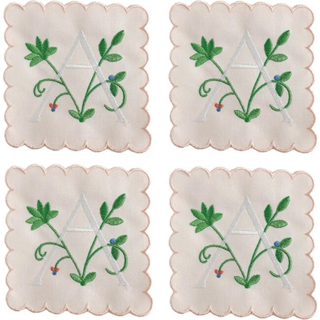 Set of 4 Cockail Napkins, Secret Garden - Tableware - 1