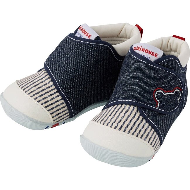 My First Walker Shoes, Indigo - Sneakers - 1
