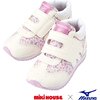 Miki House & Mizuno Second Shoes, White Floral - Sneakers - 1 - thumbnail