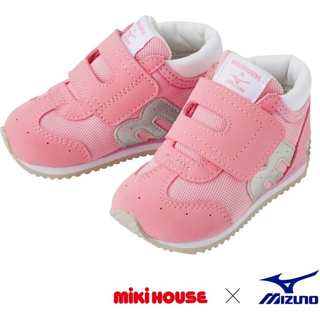 Miki House & Mizuno Second Shoes, Pink - Sneakers - 1