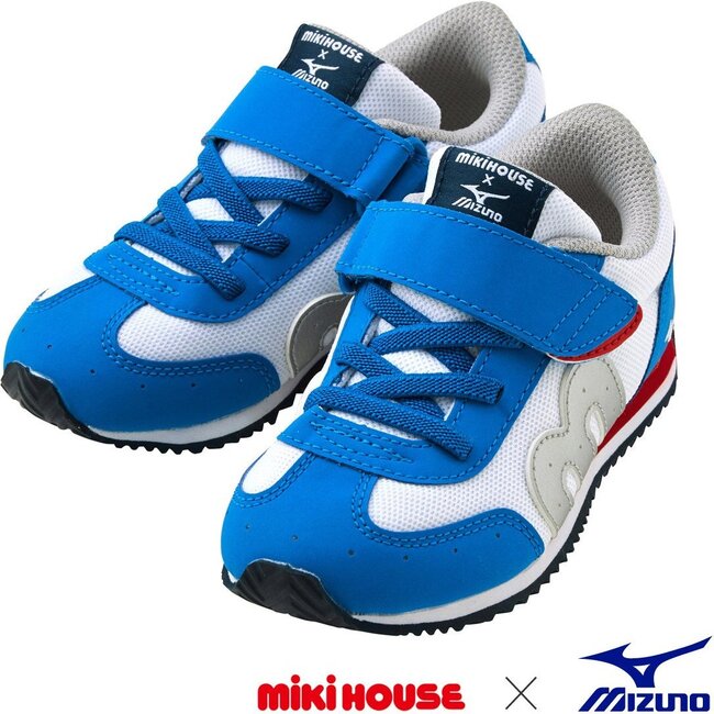 Miki House & Mizuno Kids Shoes, Blue - Sneakers - 1