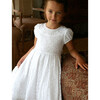Gala Lace Dress, White Cotton - Ceremonial Dresses - 3