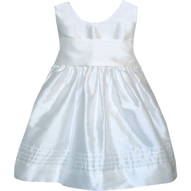 Timeless Baby Dress, White Silk - Ceremonial Dresses - 1