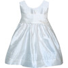 Timeless Baby Dress, White Silk - Ceremonial Dresses - 1 - thumbnail