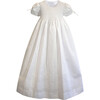 Pearl Gown & Bonnet, White Cotton - Ceremonial Dresses - 3