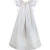 Garland Gown & Bonnet, White Silk - Ceremonial Dresses - 4