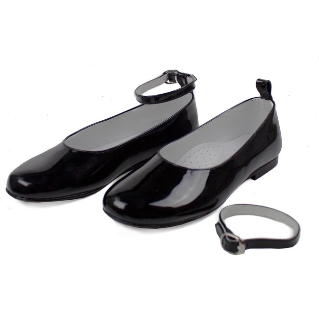 Two Way Party Shoe, Black Leather - Dress Shoes - 1