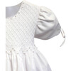 Pearl Gown & Bonnet, White Cotton - Ceremonial Dresses - 5
