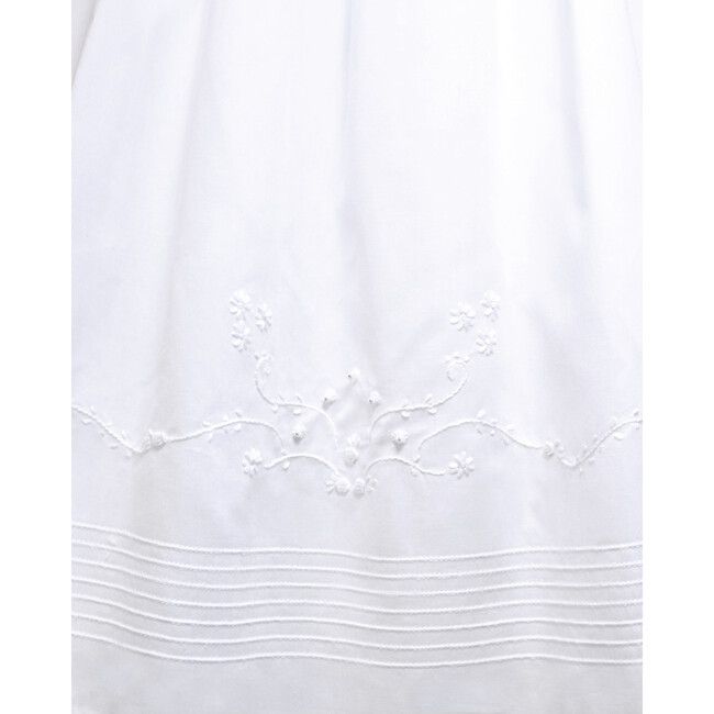 Pearl Gown & Bonnet, White Cotton - Ceremonial Dresses - 6