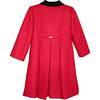 Classic Holiday Wool Coat, Red - Wool Coats - 2