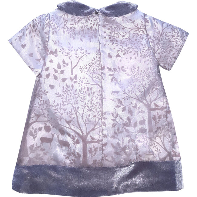 Cap Sleeve Winter Story Dress, Purple - Dresses - 2