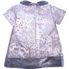 Cap Sleeve Winter Story Dress, Purple - Dresses - 2