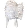 Cotton Pique Smocked Bishop & Bonnet Set, White - Ceremonial Dresses - 4