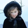 Faux Fur Hooded Cape, Black - Fur & Faux Fur Coats - 3