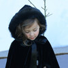 Faux Fur Hooded Cape, Black - Fur & Faux Fur Coats - 7