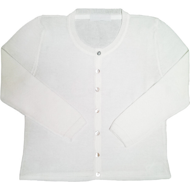white cotton cardigan ladies