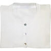 Cardigan, White Cotton - Cardigans - 2