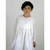Cardigan, White Cotton - Cardigans - 4