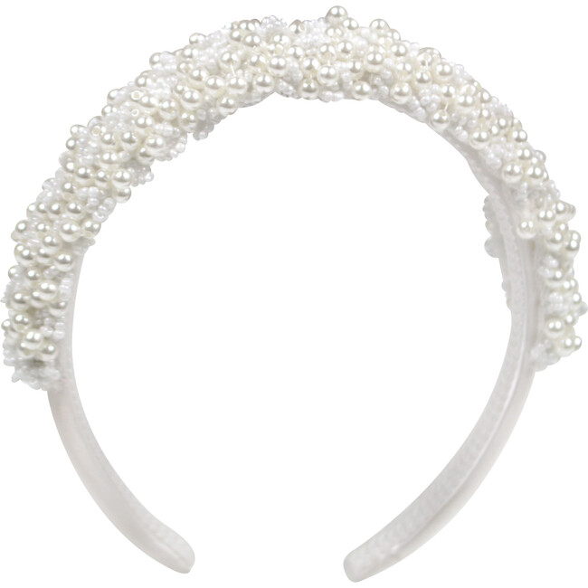 Splendid Pearl Headband, White - Hair Accessories - 1
