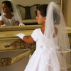 Gathered Veil with Delicate Lace Trim, White - Hair Accessories - 2