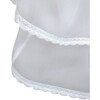 Gathered Veil with Delicate Lace Trim, White - Hair Accessories - 3