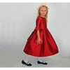 Ruffle Cuff Dress, Taffeta Red - Dresses - 3