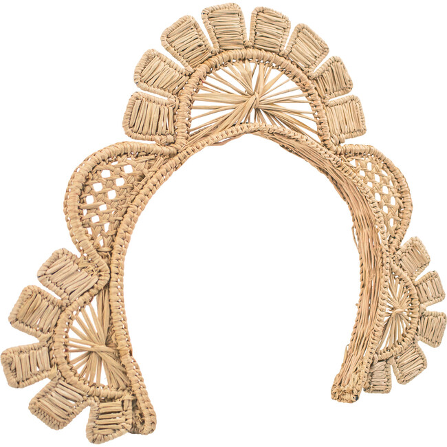 Woven Sun Headband, Natural - Hair Accessories - 1