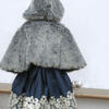 Pleated Taffeta Dress, Navy - Dresses - 5