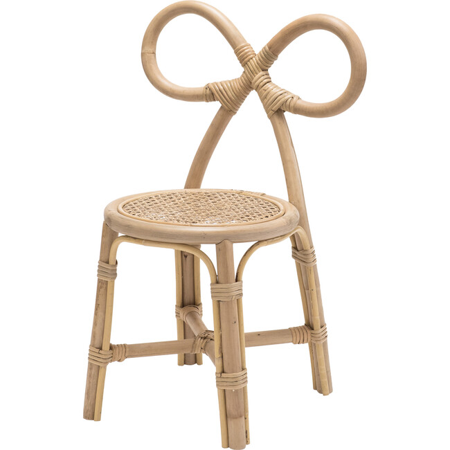 Toddler Bow Chair, Natural