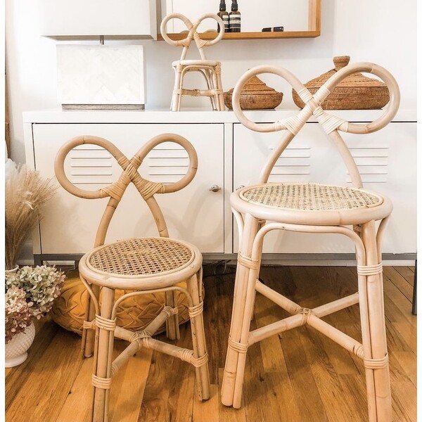 Rattan bow chair new arrivals