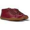 Kids Peu Cami Leather Boot, Red - Sneakers - 2