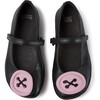 Girls TWS Leather Ballerina, Black - Sandals - 1 - thumbnail