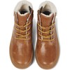 Girls Kido Leather Lace Up Boot, Brown - Boots - 1 - thumbnail