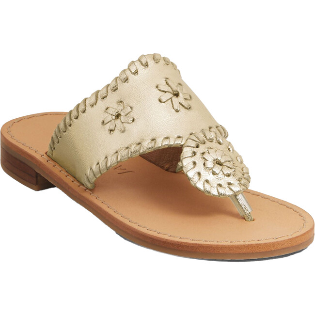 Girls Jack Sandal, Platinum - Sandals - 1