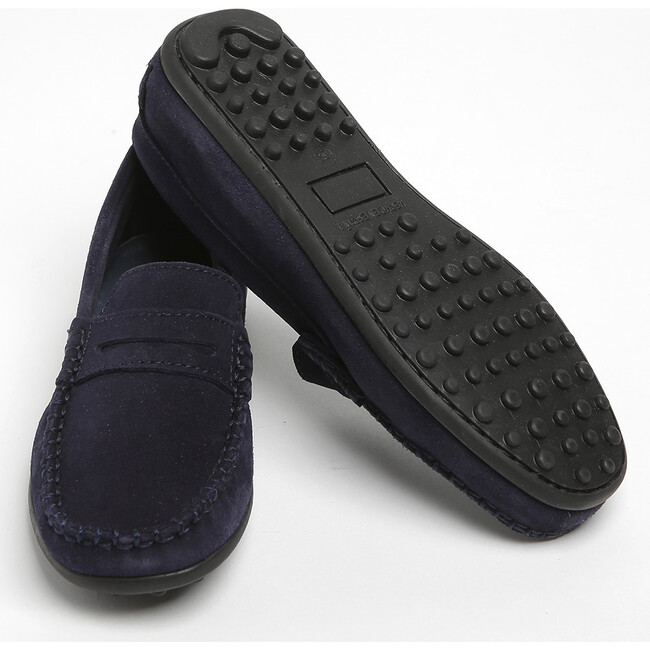 Felix Mocassin, Midnight Blue - Papouelli London Shoes | Maisonette