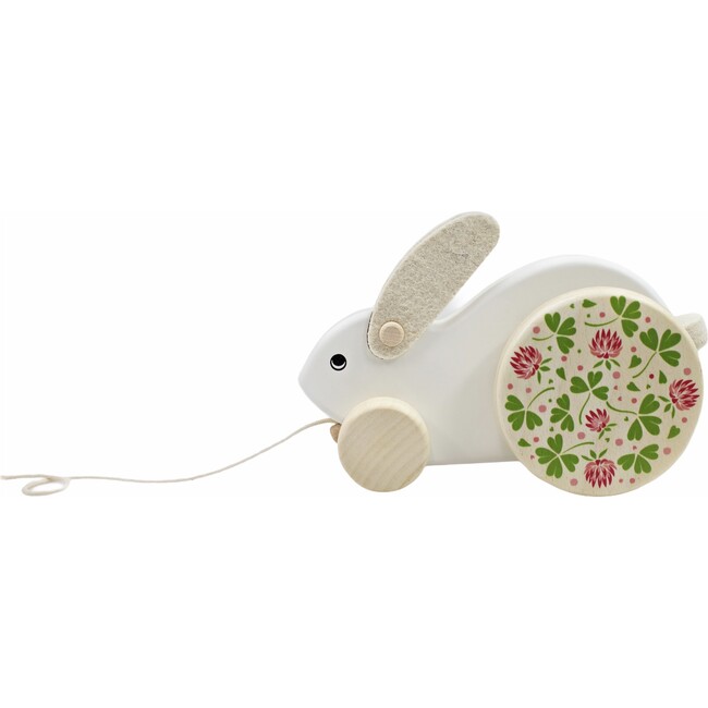 Large Rabbit, White - Push & Pull - 1