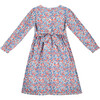 London Liberty Fabric Dress, Coral & Blue - Dresses - 3