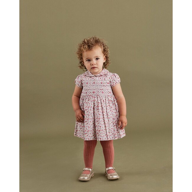 Eden Smocked Baby Dress, Pink - Dresses - 2