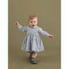 Eloise Smocked Baby Dress, Blue - Dresses - 2