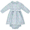 Eloise Smocked Baby Dress, Blue - Dresses - 3