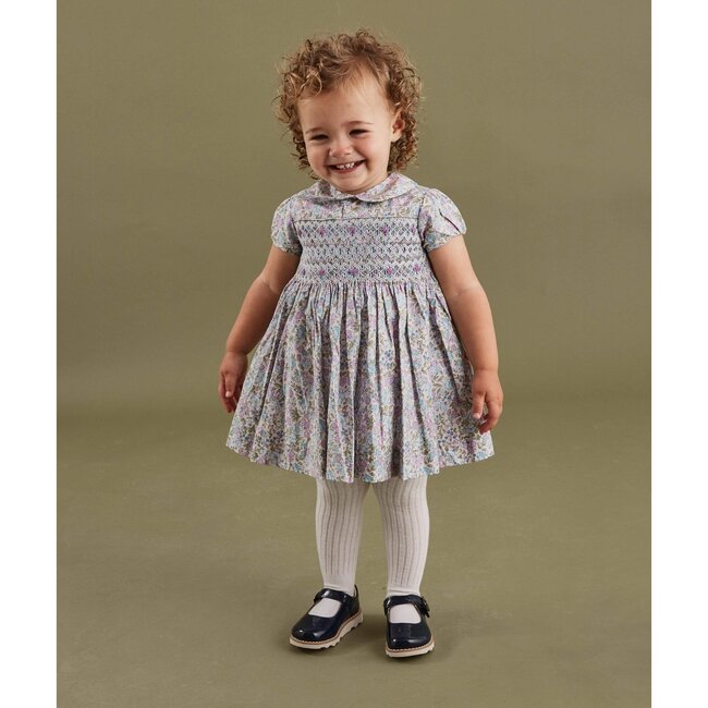 Ashley Smocked Baby Dress, Pastels - Dresses - 2