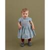 Valerie Smocked Baby Dress, Blue - Dresses - 2