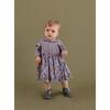 Vera Liberty Fabric Baby Dress, Pink & Navy - Dresses - 2 - thumbnail