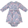 Vera Liberty Fabric Baby Dress, Pink & Navy - Dresses - 3